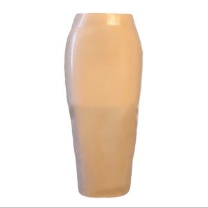 Nude Translucent Latex High Waisted Pencil Skirt size 4